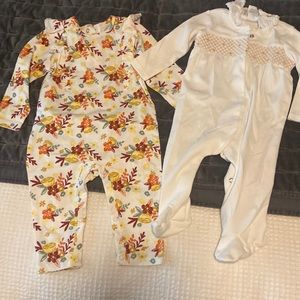 Bundle of baby girl jumpsuits